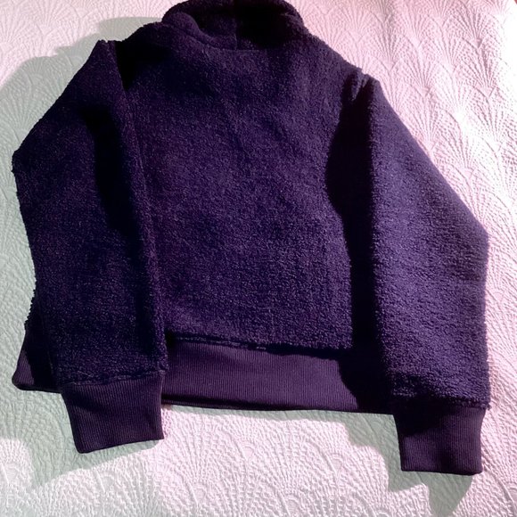 Brooks Brothers ladies navy blue Teddy Fleece Funnel Neck pullover - Picture 2 of 4